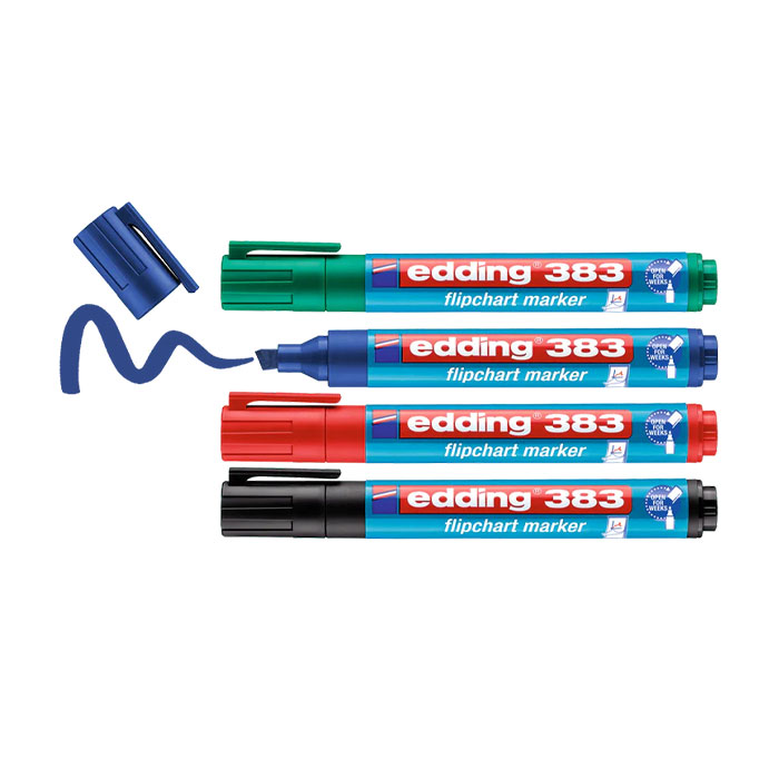 Flipchartmarker 1 - 5 mm farbig sortiert