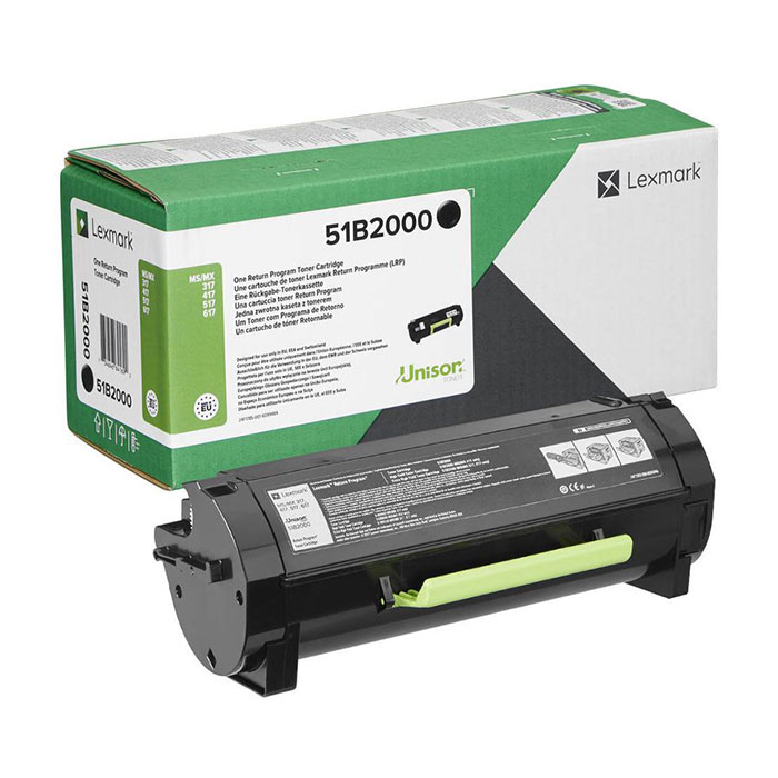 Toner Lexmark 51B2000 schwarz 2.500 Seiten