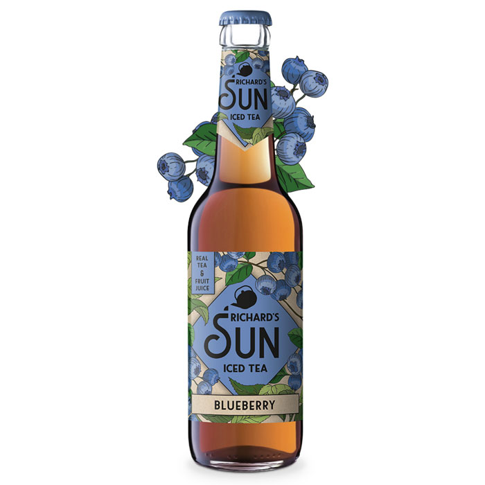 Eistee Richard´s Sun Iced Tea Blueberry 24 x 0,33 l