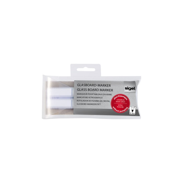 Glasboardmarker 2 - 3 mm weiß