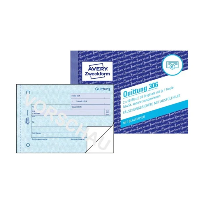 Quittungsblock A6 quer