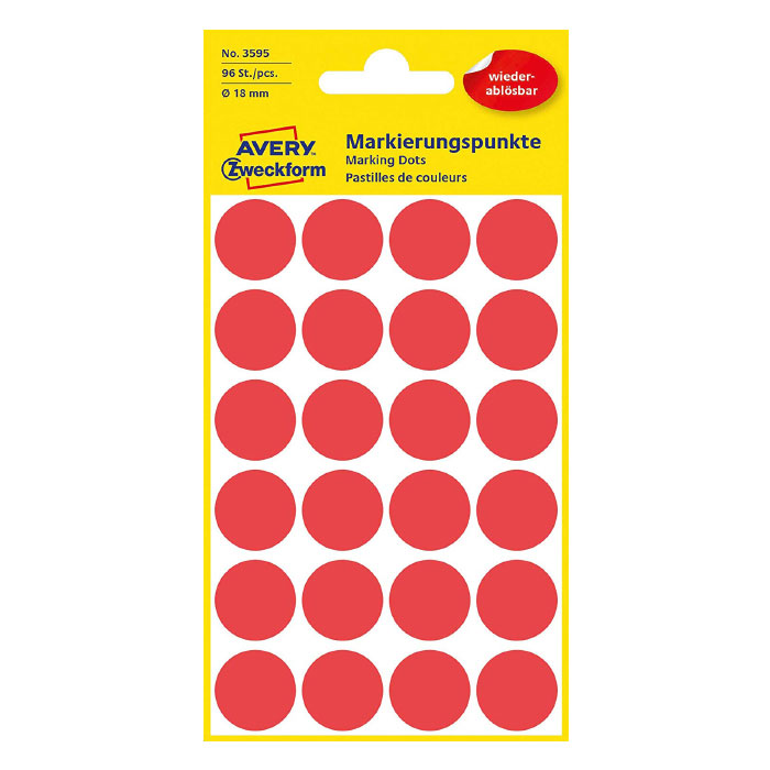 Markierungspunkte Ø 18 mm rot